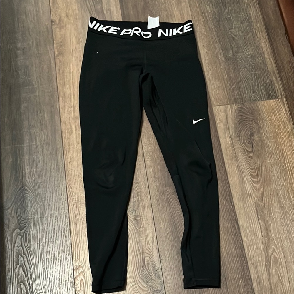 Nike Black Performance Tights with Branded Waistband